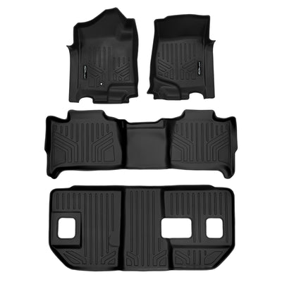 SMARTLINER 2007 - 2014 Chevrolet Suburban 8 Passenger Custom Fit Floor Liners - 1st, 2nd & 3rd Rows