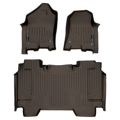 SMARTLINER 2019 - 2024 Ram 1500 Crew Cab Custom Fit Floor Liners - 1st & 2nd Rows - Fits Bench or Bucket - No Hump - No Storage