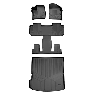 SMARTLINER 2018 - 2023 Chevrolet Traverse 7 Passenger Custom Fit Floor Liners - 1st, 2nd, 3rd & 4th Rows