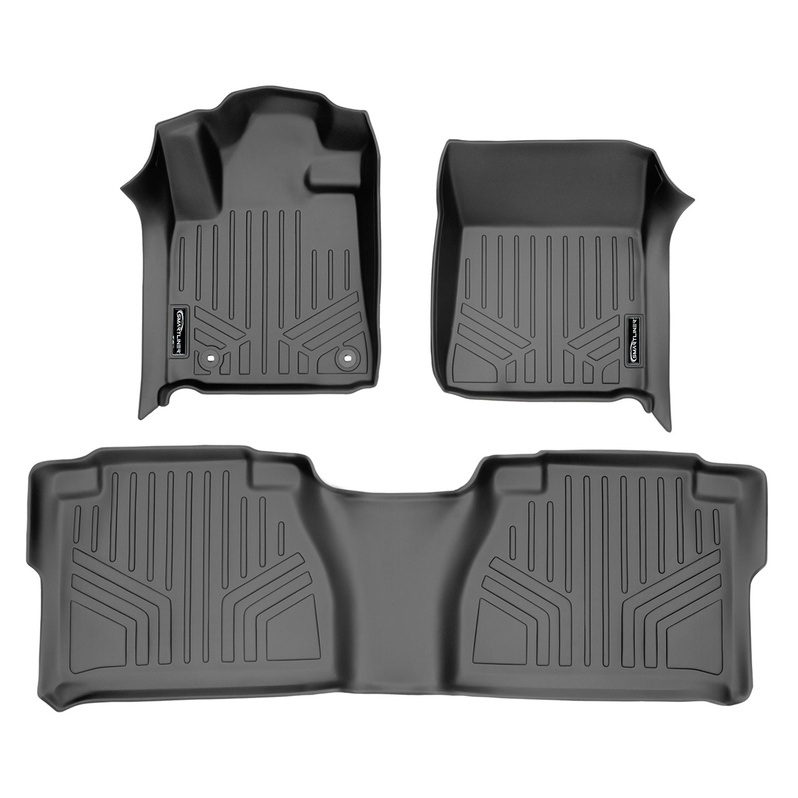 SMARTLINER 2012 - 2013 Toyota Tundra Double Cab Custom Fit Floor Liners - 1st & 2nd Rows