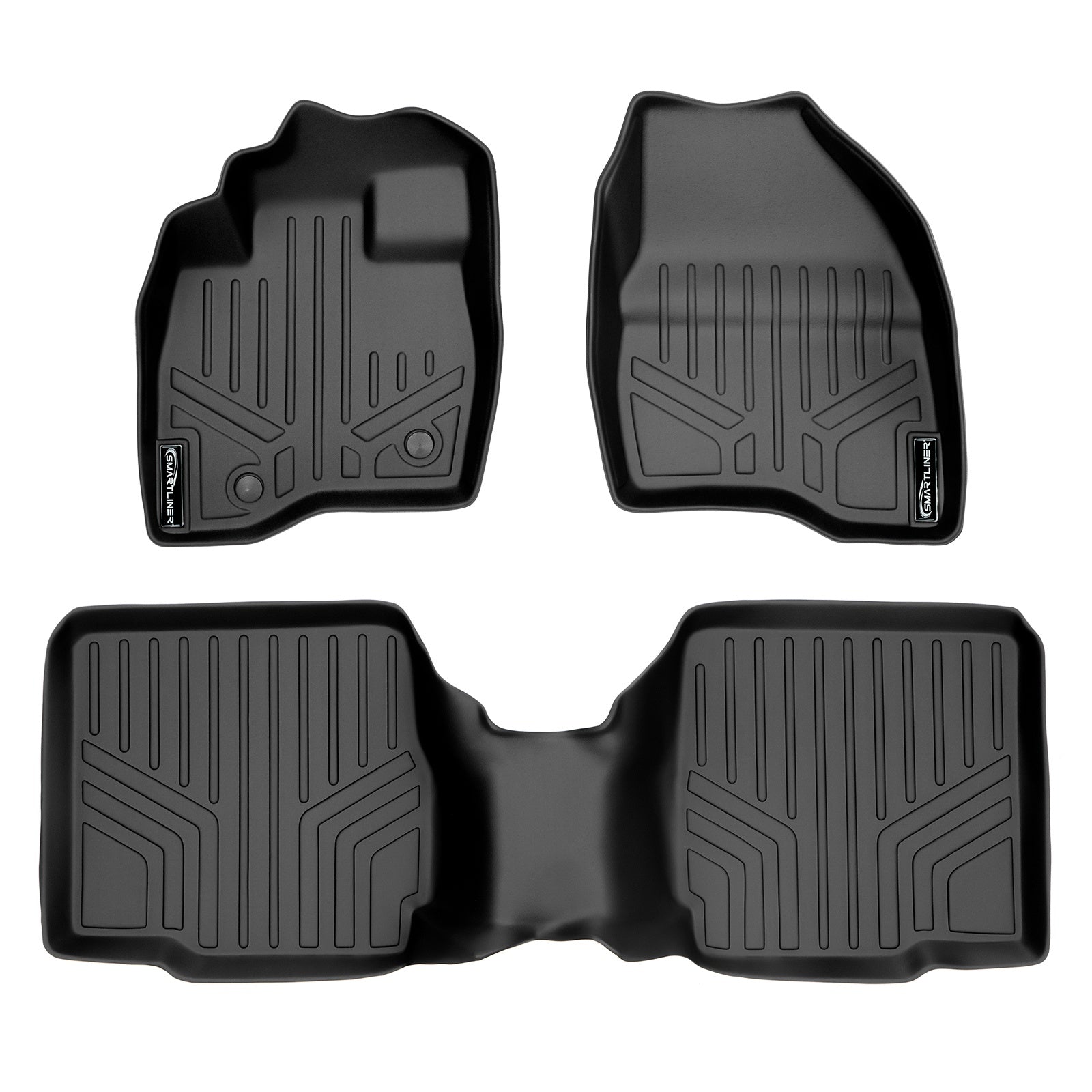 SMARTLINER 2015 - 2016 Ford Explorer 7 Passenger Custom Fit Floor Liners - 1st & 2nd Rows