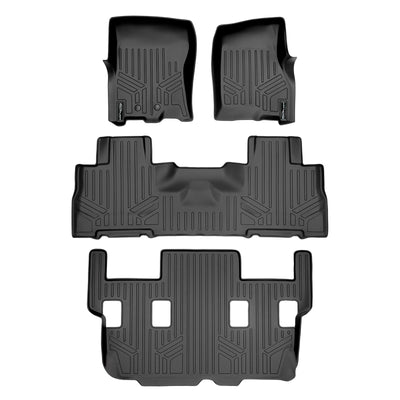 SMARTLINER 2011 - 2017 Lincoln Navigator 7 Passenger Custom Fit Floor Liners - 1st, 2nd & 3rd Rows
