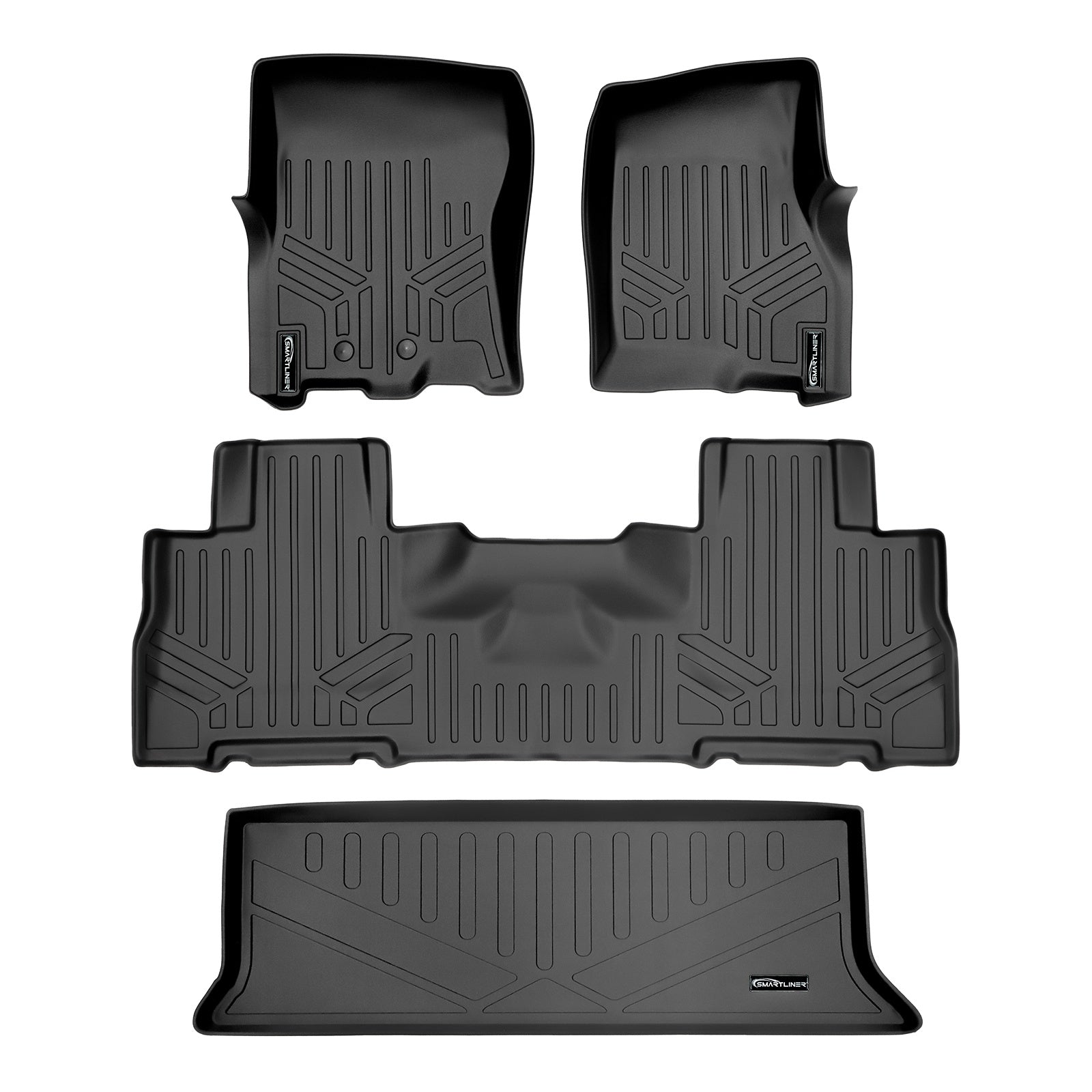 SMARTLINER 2011 - 2017 Lincoln Navigator 7 Passenger Custom Fit Floor Liners - 1st, 2nd & 3rd Rows