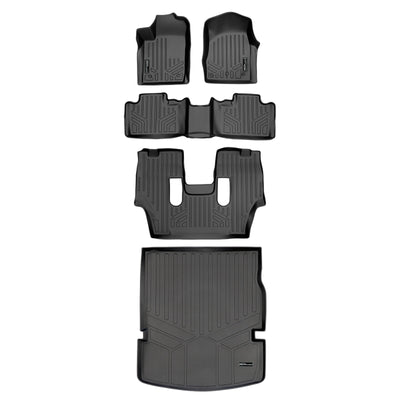 SMARTLINER 2013 - 2015 Dodge Durango 6 Passenger Custom Fit Floor Liners - 1st, 2nd, 3rd & 4th Rows