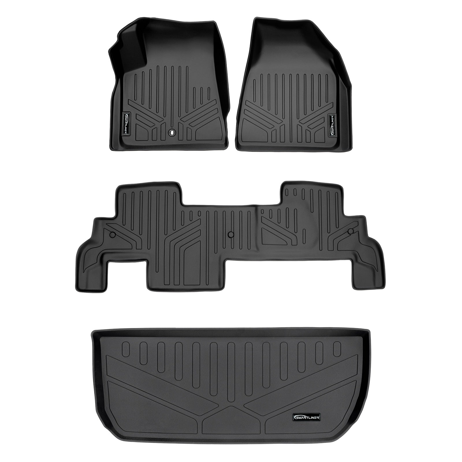 SMARTLINER 2009 - 2010 Chevrolet Traverse All Configurations Custom Fit Floor Liners - 1st, 2nd & 3rd Rows
