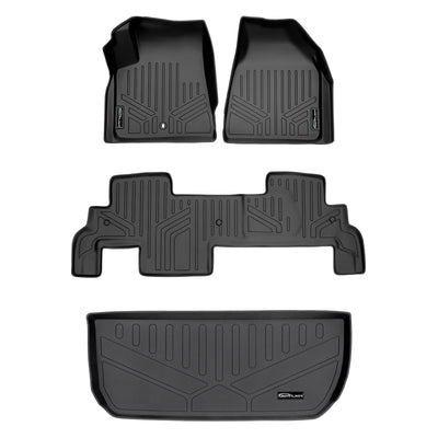 SMARTLINER 2009 - 2010 Chevrolet Traverse All Configurations Custom Fit Floor Liners - 1st, 2nd & 3rd Rows