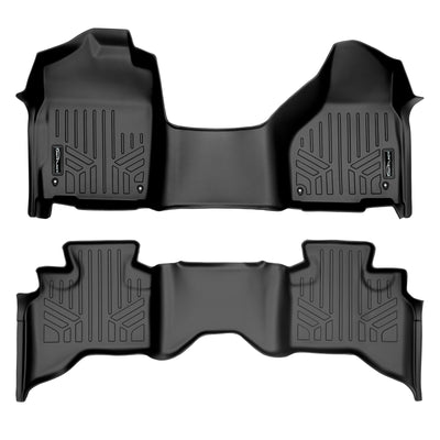 SMARTLINER 2013 - 2018 Ram 1500 Quad Cab Custom Fit Floor Liners - 1st & 2nd Rows - Over Hump