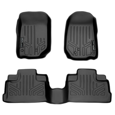 SMARTLINER 2011 - 2013 Jeep Wrangler 4 Door and Unlimited Custom Fit Floor Liners - 1st & 2nd Rows