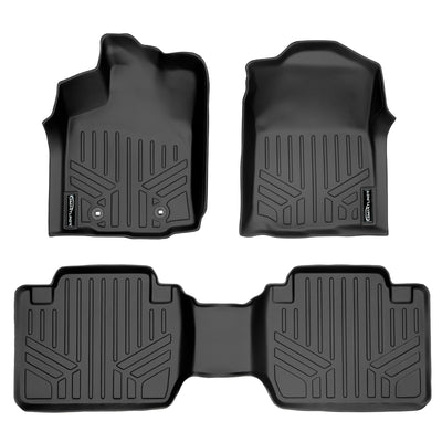 SMARTLINER 2016 - 2017 Toyota Tacoma Access Cab and 2 Seater Custom Fit Floor Liners - 1st & 2nd Rows