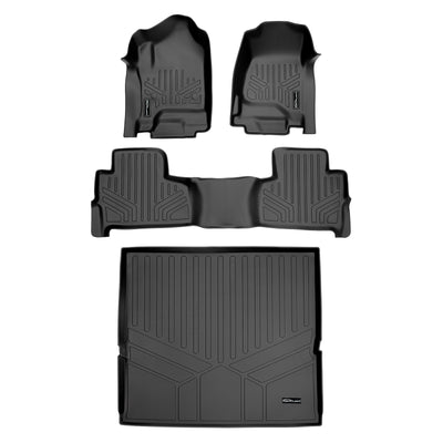 SMARTLINER 2015 - 2020 Chevrolet Tahoe 7 Passenger Custom Fit Floor Liners - 1st, 2nd & 3rd Rows - Standard Bucket