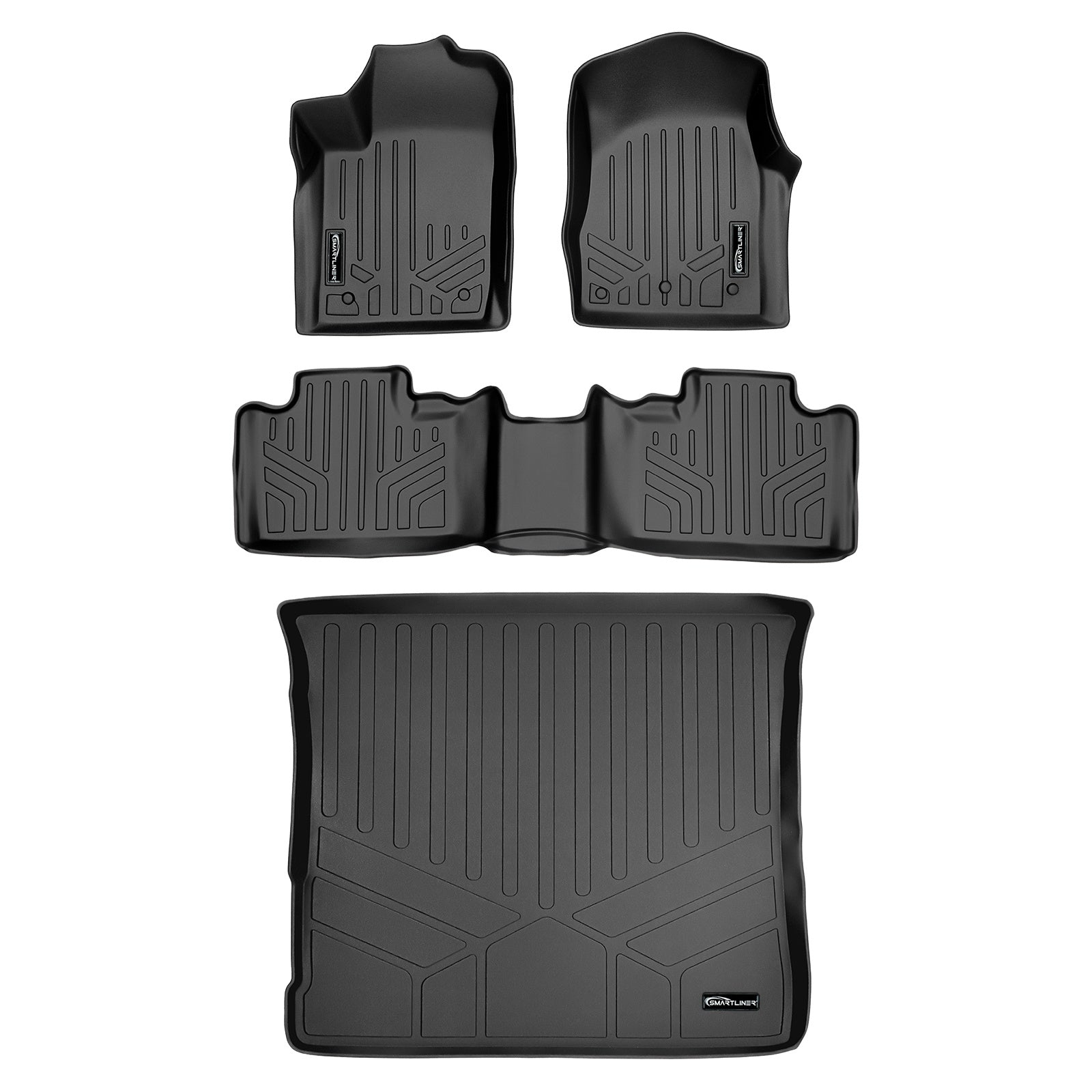 SMARTLINER 2013 - 2015 Jeep Grand Cherokee All Configurations Custom Fit Floor Liners - 1st, 2nd & 3rd Rows