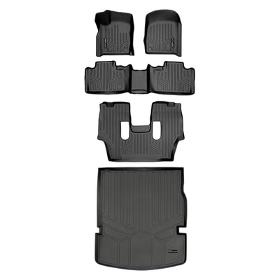 SMARTLINER 2015 - 2025 Dodge Durango 6 Passenger Custom Fit Floor Liners - 1st, 2nd, 3rd & 4th Rows