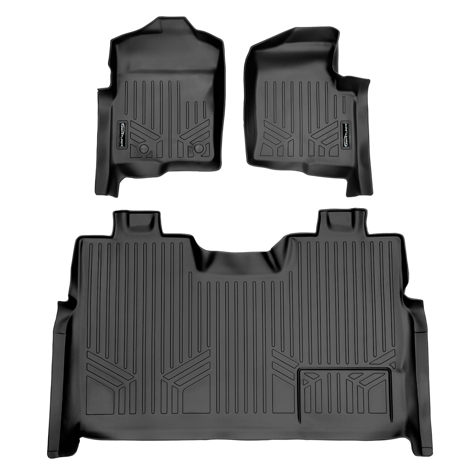 SMARTLINER 2011 - 2014 Ford F-150 Super Crew Custom Fit Floor Liners - 1st & 2nd Rows