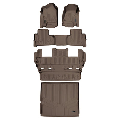 SMARTLINER 2015 - 2020 Chevrolet Tahoe 7 Passenger Custom Fit Floor Liners - 1st, 2nd, 3rd & 4th Rows