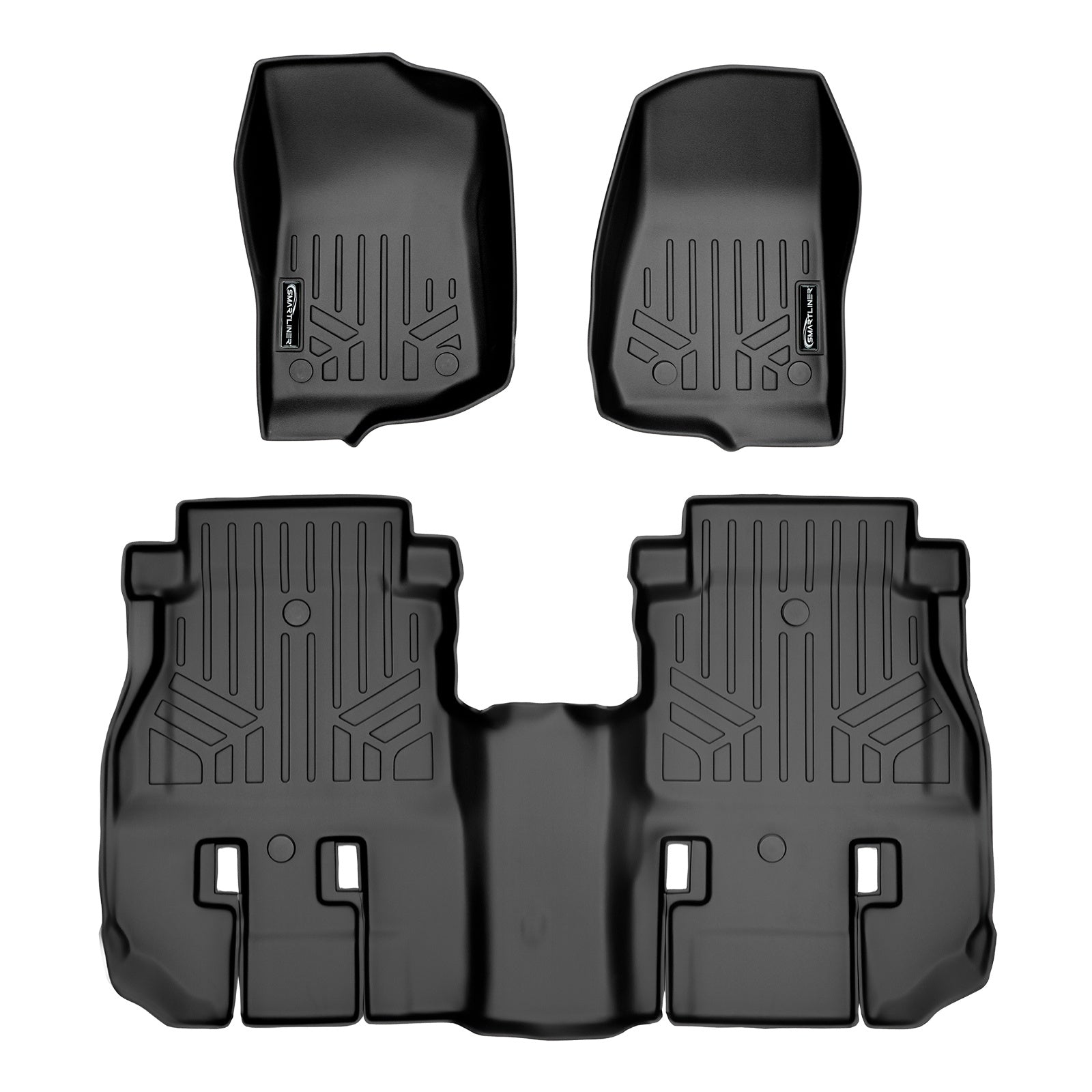 SMARTLINER 2018 - 2018 Jeep Wrangler 4 Door and Unlimited and JL Custom Fit Floor Liners - 1st & 2nd Rows
