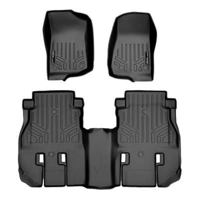 SMARTLINER 2018 - 2018 Jeep Wrangler 4 Door and Unlimited and JL Custom Fit Floor Liners - 1st & 2nd Rows