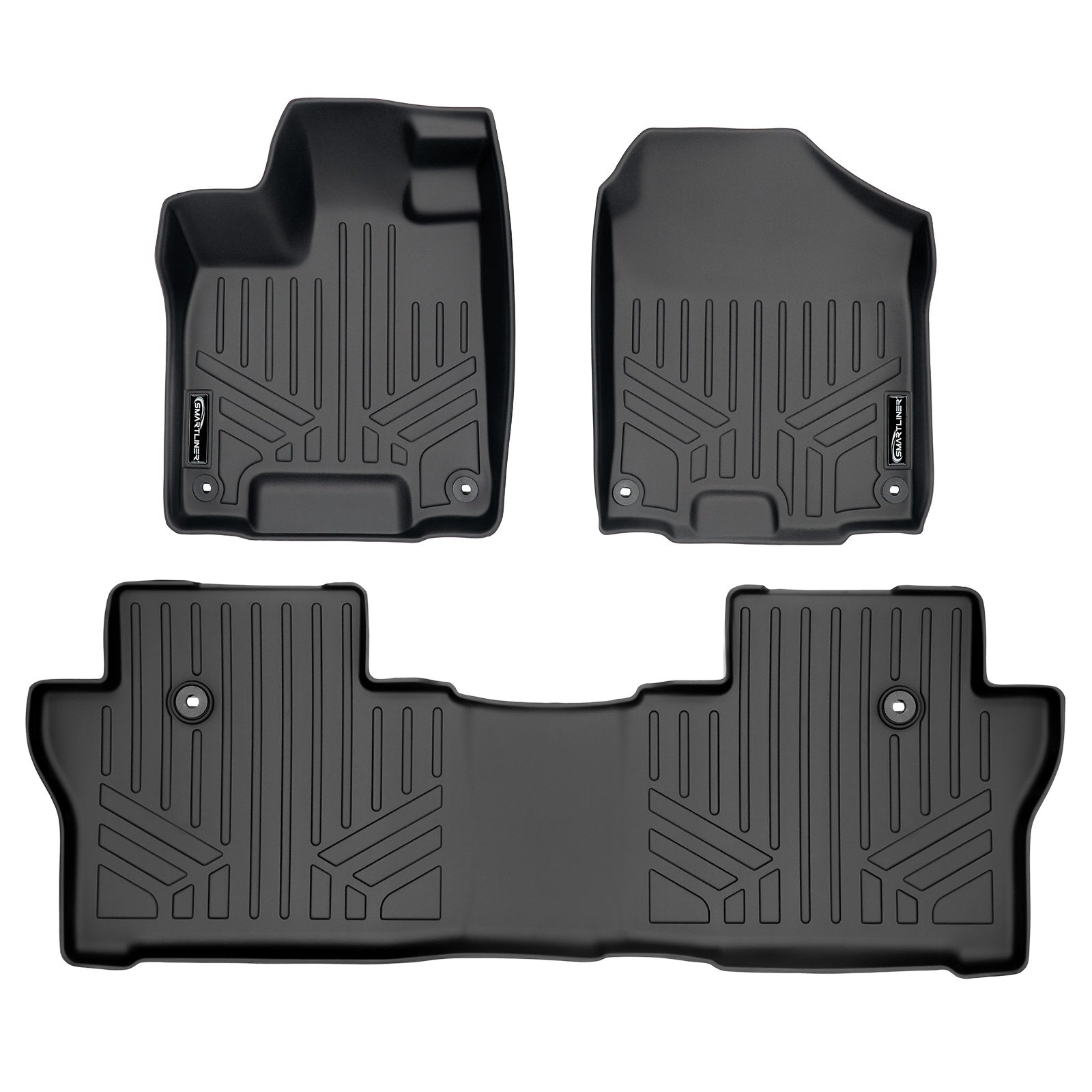 SMARTLINER 2019 - 2025 Honda Passport All Configurations Custom Fit Floor Liners - 1st & 2nd Rows