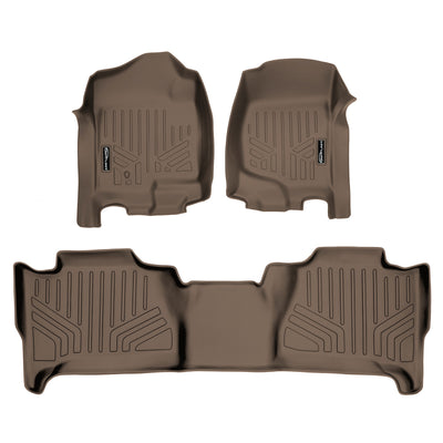 SMARTLINER 2007 - 2014 Cadillac Escalade All Configurations Custom Fit Floor Liners - 1st & 2nd Rows - W/o 3rd Row