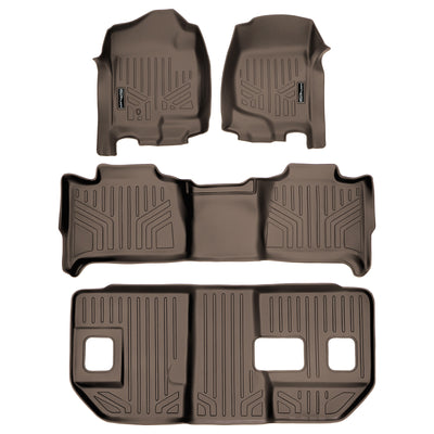 SMARTLINER 2007 - 2014 Chevrolet Suburban 8 Passenger Custom Fit Floor Liners - 1st, 2nd & 3rd Rows