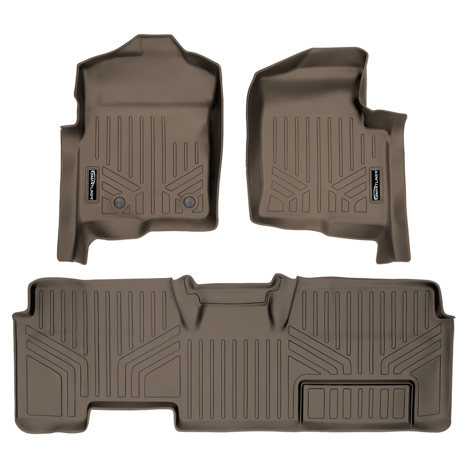 SMARTLINER 2011 - 2014 Ford F-150 Super Cab Custom Fit Floor Liners - 1st & 2nd Rows