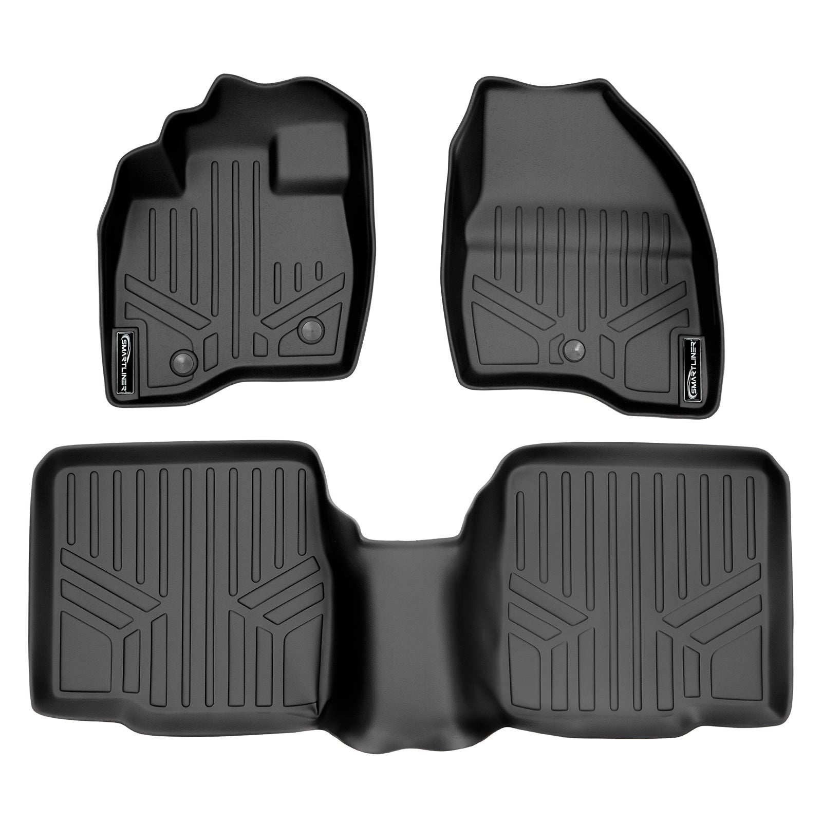 SMARTLINER 2017 - 2019 Ford Explorer 8 Passenger Custom Fit Floor Liners - 1st & 2nd Rows