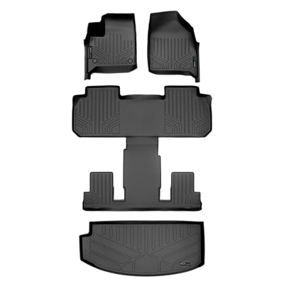 SMARTLINER 2018 - 2024 Buick Enclave 7 Passenger Custom Fit Floor Liners - 1st, 2nd, 3rd & 4th Rows
