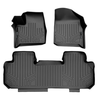SMARTLINER 2018 - 2023 Chevrolet Traverse 8 Passenger Custom Fit Floor Liners - 1st & 2nd Rows