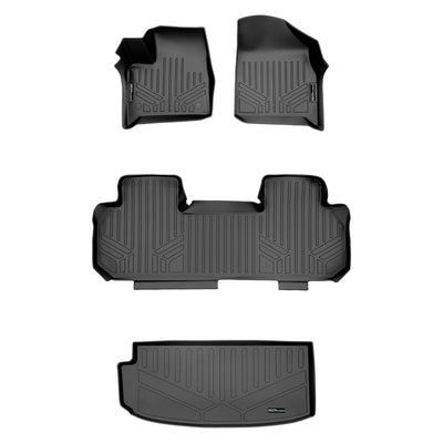 SMARTLINER 2018 - 2023 Chevrolet Traverse 8 Passenger Custom Fit Floor Liners - 1st, 2nd & 3rd Rows