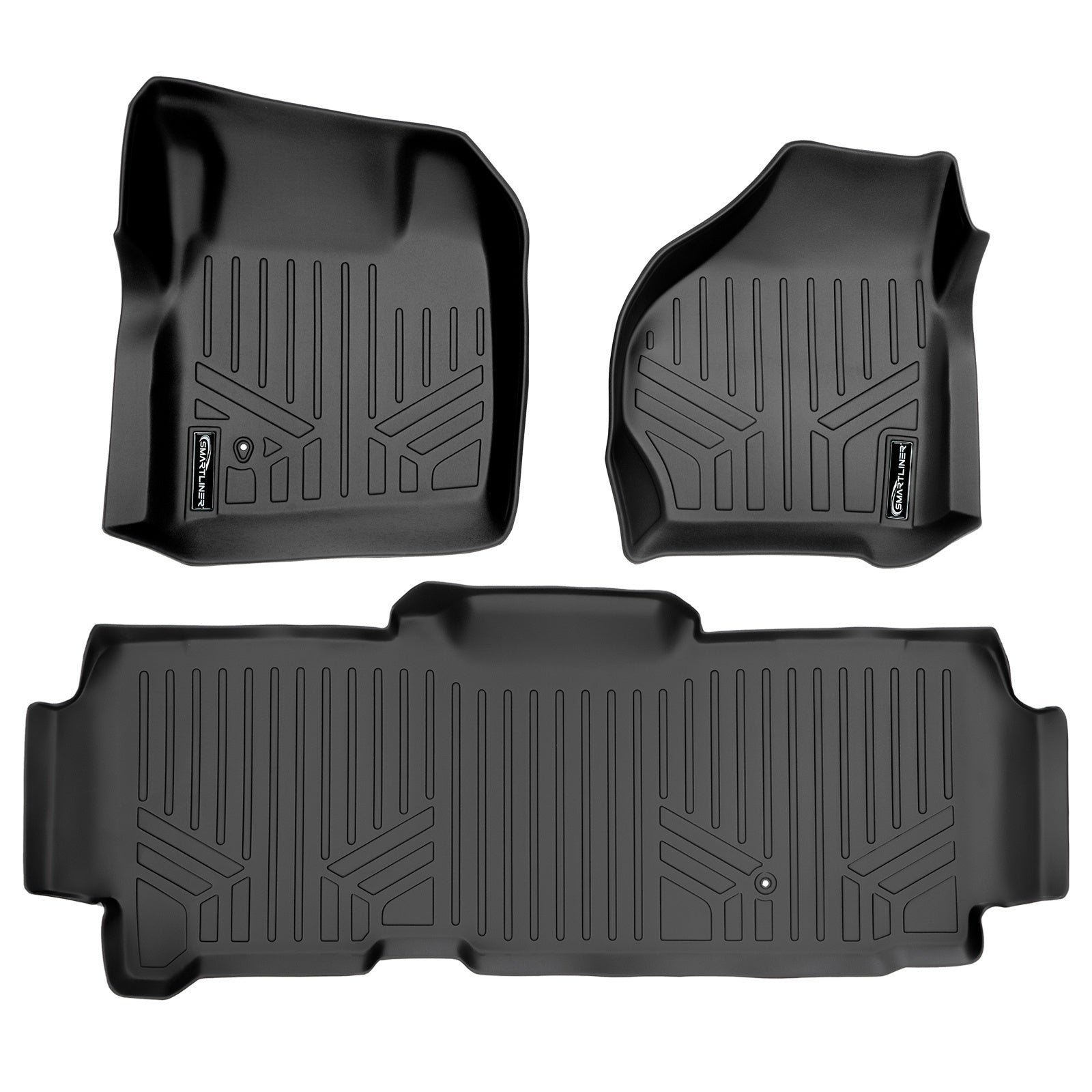 SMARTLINER 1999 - 2007 Ford F-350 Super Cab Custom Fit Floor Liners - 1st & 2nd Rows