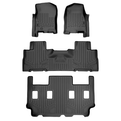 SMARTLINER 2007 - 2010 Lincoln Navigator L 7 Passenger Custom Fit Floor Liners - 1st, 2nd & 3rd Rows