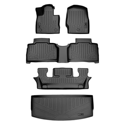 SMARTLINER 2020 - 2025 Ford Explorer 6 Passenger Custom Fit Floor Liners - 1st, 2nd, 3rd & 4th Rows