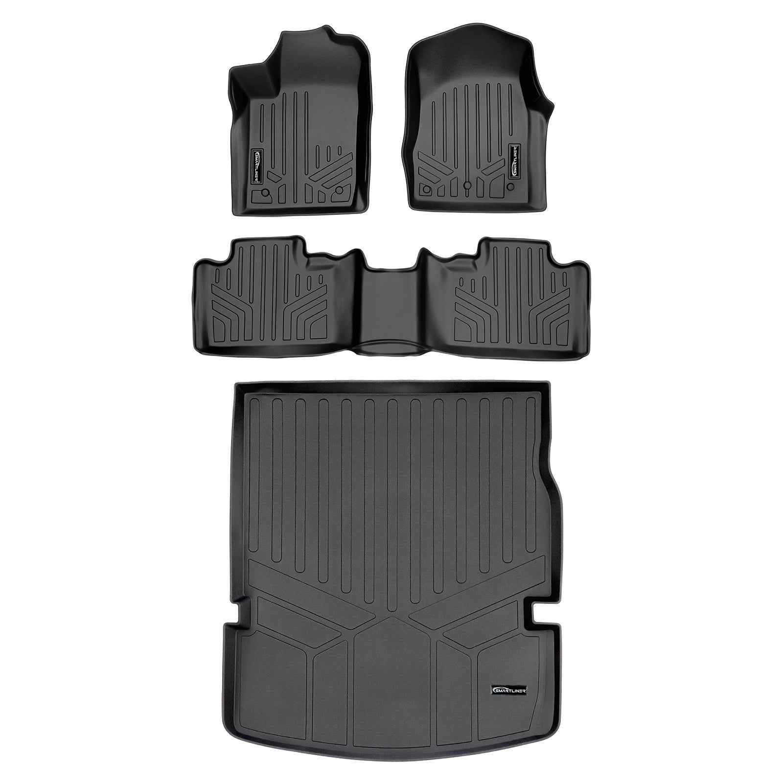 SMARTLINER 2013 - 2015 Dodge Durango 6 Passenger and 7 Passenger Custom Fit Floor Liners - 1st, 2nd & 3rd Rows