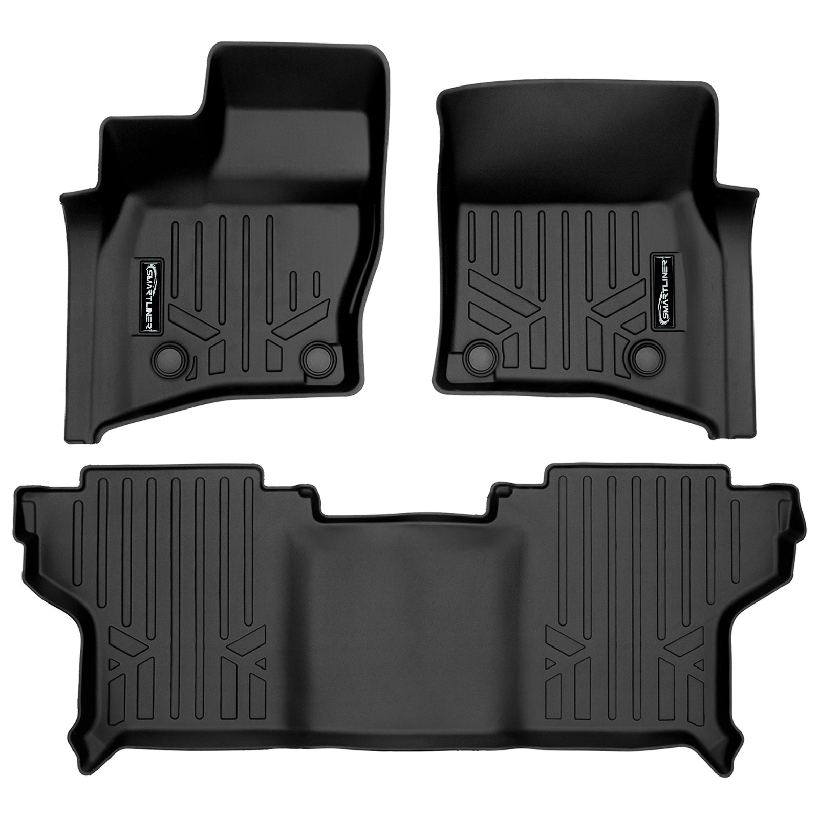 SMARTLINER 2020 - 2025 Land Rover Defender 90 All Configurations Custom Fit Floor Liners - 1st & 2nd Rows
