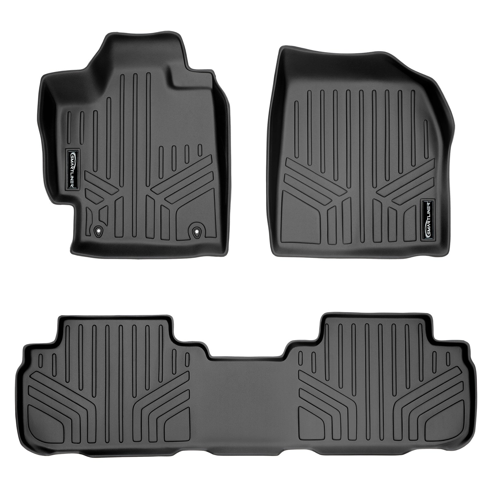 SMARTLINER 2008 - 2013 Toyota Highlander All Configurations Custom Fit Floor Liners - 1st & 2nd Rows