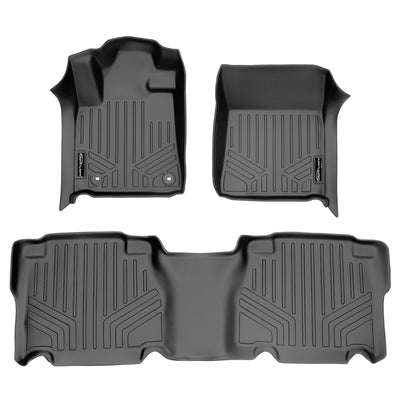 SMARTLINER 2012 - 2013 Toyota Tundra Crew Max Custom Fit Floor Liners - 1st & 2nd Rows