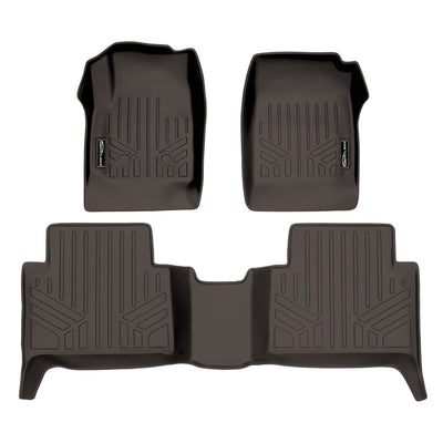 SMARTLINER 2015 - 2022 Chevrolet Colorado Crew Cab Custom Fit Floor Liners - 1st & 2nd Rows