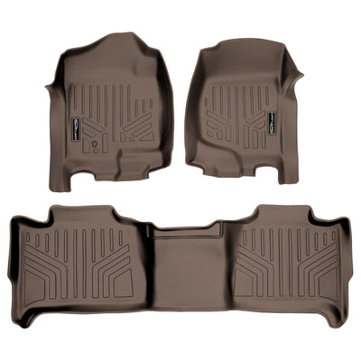 SMARTLINER 2007 - 2014 GMC Yukon XL 8 Passenger and 7 Passenger Custom Fit Floor Liners - 1st & 2nd Rows