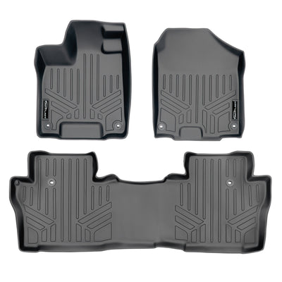 SMARTLINER 2016 - 2022 Honda Pilot 7 Passenger and 8 Passenger Custom Fit Floor Liners - 1st & 2nd Rows