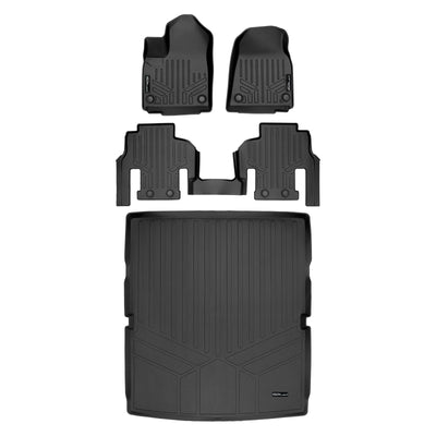 SMARTLINER 2022 - 2025 Jeep Wagoneer 7 Passenger Custom Fit Floor Liners - 1st, 2nd & 3rd Rows