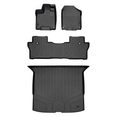 SMARTLINER 2019 - 2025 Honda Passport All Configurations Custom Fit Floor Liners - 1st, 2nd & 3rd Rows