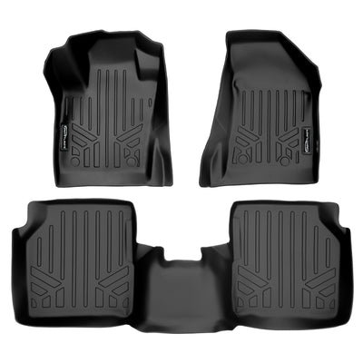SMARTLINER 2017 - 2025 Jeep Compass New Body Style Custom Fit Floor Liners - 1st & 2nd Rows