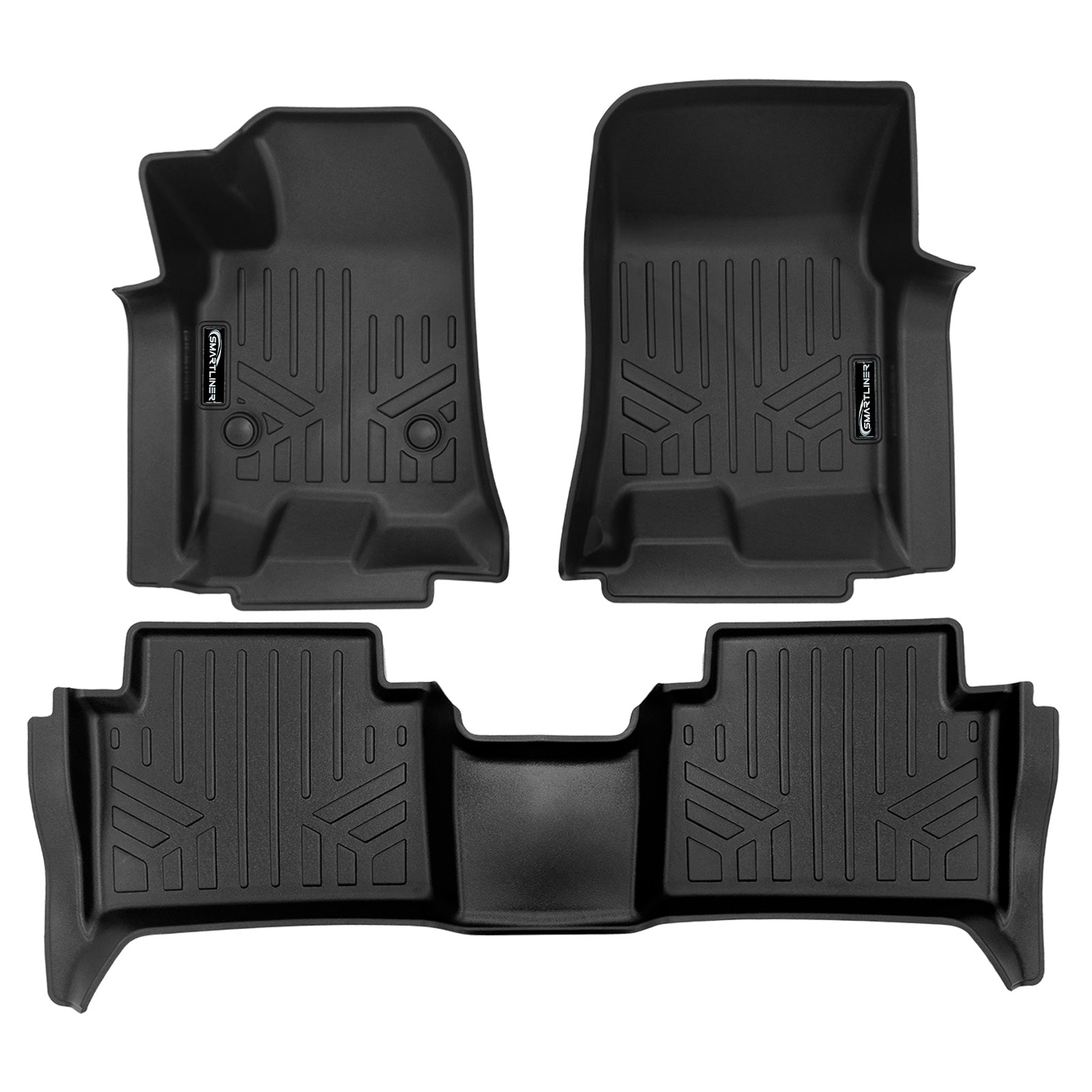 SMARTLINER 2023 - 2025 Chevrolet Colorado Crew Cab Custom Fit Floor Liners - 1st & 2nd Rows