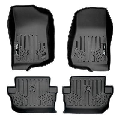 SMARTLINER 2018 - 2025 Jeep Wrangler 2 Door and JL Custom Fit Floor Liners - 1st & 2nd Rows