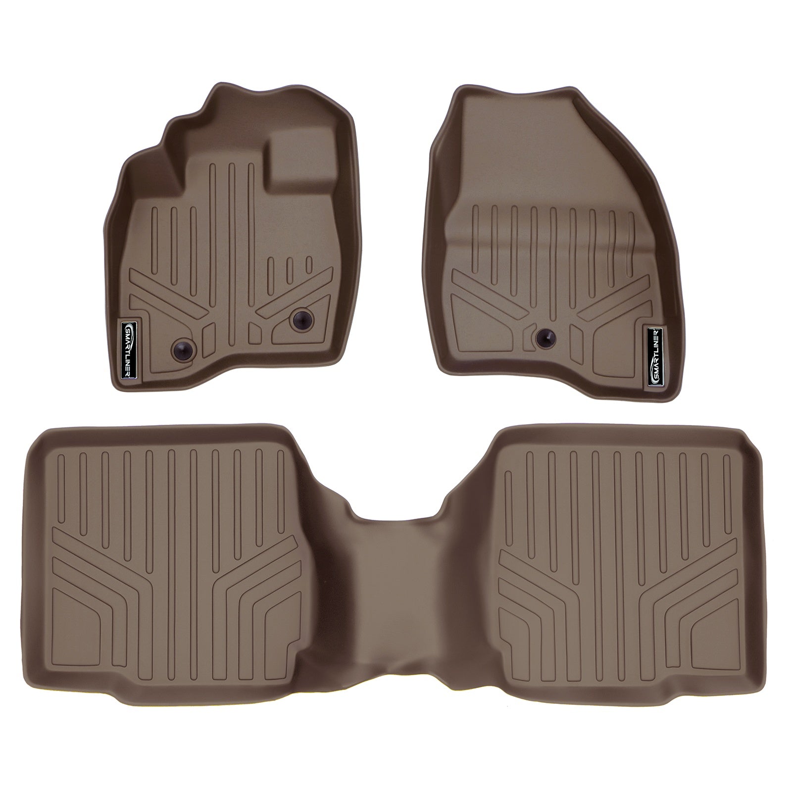SMARTLINER 2017 - 2019 Ford Explorer 7 Passenger Custom Fit Floor Liners - 1st & 2nd Rows