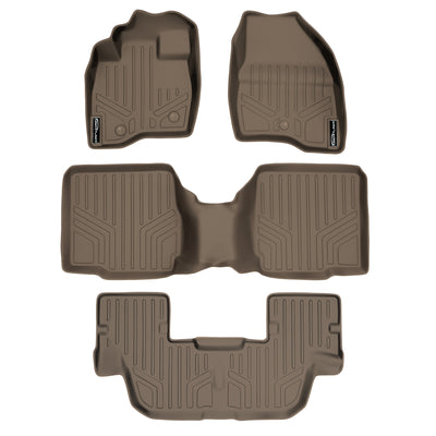 SMARTLINER 2011 - 2014 Ford Explorer 7 Passenger Custom Fit Floor Liners - 1st, 2nd & 3rd Rows