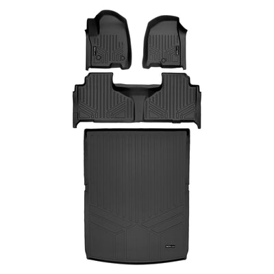 SMARTLINER 2021 - 2025 GMC Yukon XL 8 Passenger Custom Fit Floor Liners - 1st, 2nd & 3rd Rows