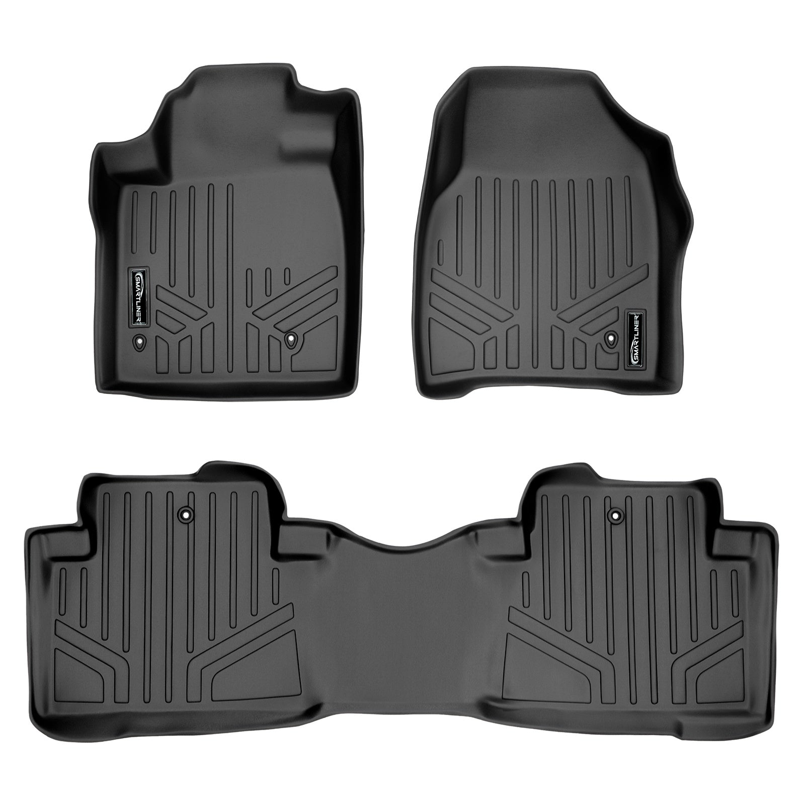 SMARTLINER 2009 - 2015 Honda Pilot All Configurations Custom Fit Floor Liners - 1st & 2nd Rows