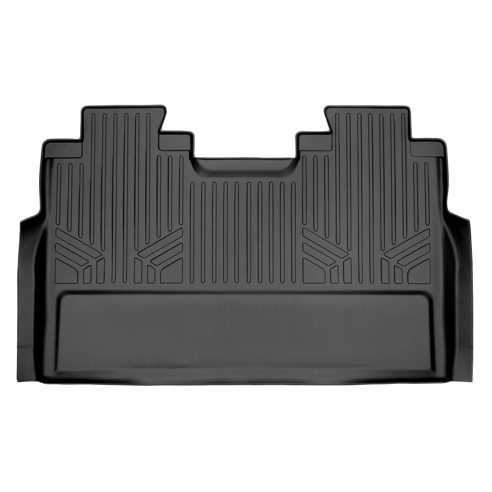 SMARTLINER 2017 - 2025 Ford F-450 Super Crew Custom Fit Floor Liners - 2nd Row Only - Vinyl Only - No Storage