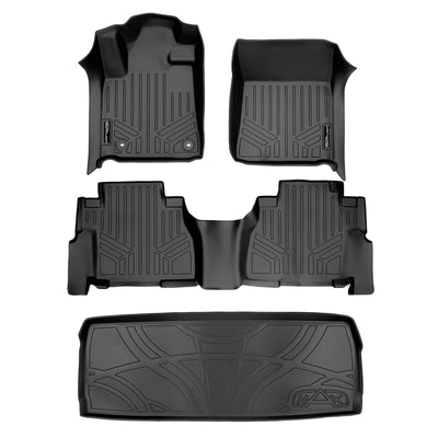 SMARTLINER 2012 - 2022 Toyota Sequoia All Configurations Custom Fit Floor Liners - 1st, 2nd & 3rd Rows