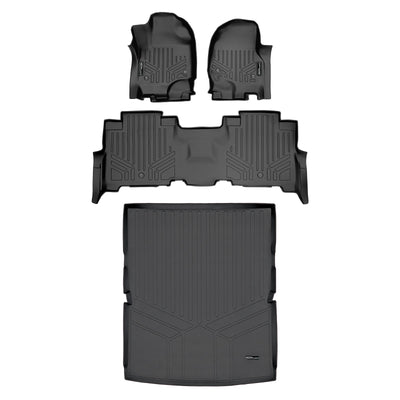 SMARTLINER 2018 - 2024 Lincoln Navigator L 8 Passenger Custom Fit Floor Liners - 1st, 2nd & 3rd Rows